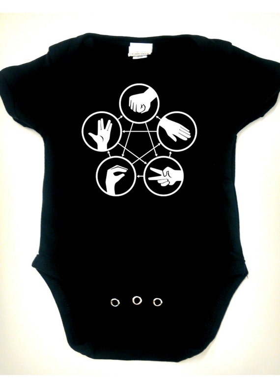 Funny Baby Infants Cotton Hoodie Hoody Rock Spock Colour