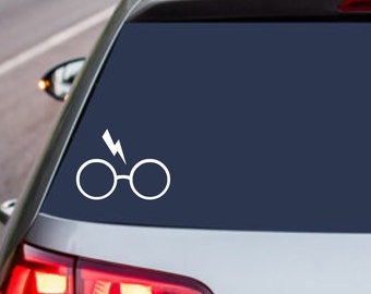 Harry Potter - Glasses and lightning scare -  Permanent Decal