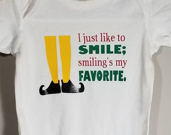 Elf the Movie - Love to Smile Infant Bodysuit or toddler tee