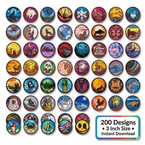 200 Patch Style Stickmuster | Tier & Natur Bundle (Digitaler Download)