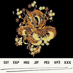 Dragon Embroidery Design, Gold Dragon embroidery files, Gold Dragon embroidery Patterns, Gold Dragon Machine Embroidery, Gold Dragon Pattern