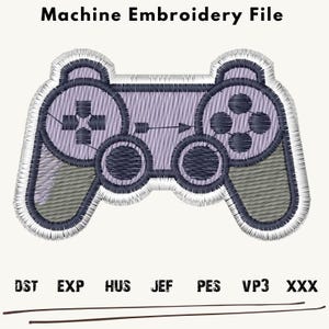 Game Controller Embroidery Design, GamePad embroidery files, Manette embroidery Patterns, PS GamePad Machine Embroidery, Gaming Embroidery