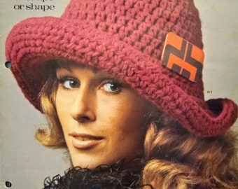 1971 “Hats: To Crochet and Knit of Rug Yarn” pattern PDF