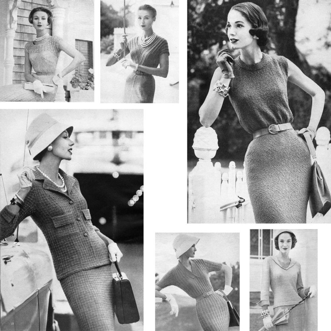 1957 Vogue Knitting Book PDF8 Dress Patterns ONLY Etsy