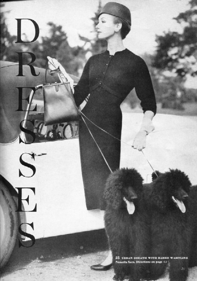 1957 Vogue Knitting Book PDF8 Dress Patterns ONLY Etsy Canada