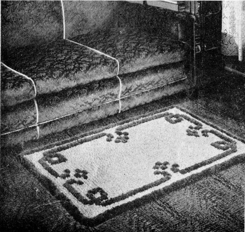 1940s Crocheted “loop Stitch” Rugs Pattern PDF - Etsy