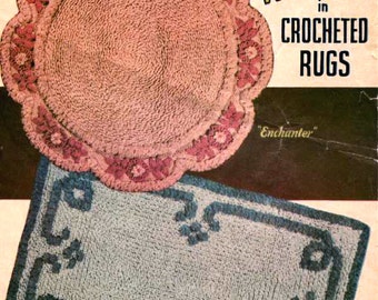 1940s Crocheted “Loop Stitch” rugs pattern PDF