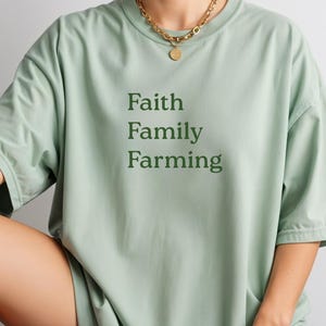 Farm Tee Gift for Farmers Family Farm Shirt Religious Farm Gift for Family Homestead & Sustainable Farming Unisex Tshirt Farm Life Tee