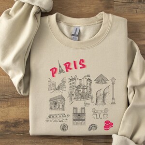 Paris France Sweatshirt Paris Lover Gift Paris Vacation Crewneck Paris Trip  Family Vacation Group Sweatshirt Eiffel Tower French Gift