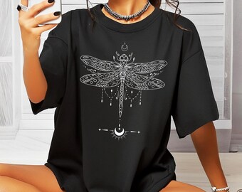 Dragonfly Aesthetic Tshirt Nature Shirt Mystical Celestial Dragonfly Lover Gift Insect Lover Shirt Comfort Colors Tshirt Cute Dragonfly Tee