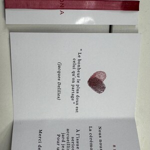 carte invitation cœur empreinte