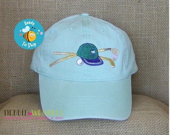 Ladies Golf Cap: Embroidered Patch, Washed Cotton