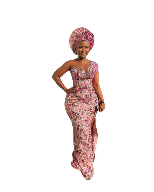 Nigerian, African Dress for Women/Nigerian Wedding Guest Party Dress/Plus Size Women/Wedding Gown/Bridesmaids Dresses/Lace Asoebi Styles