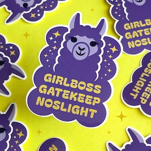 Sticker K-Pop PLAVE Noah ~ PLII, Girlboss, Gatekeep, Noslight