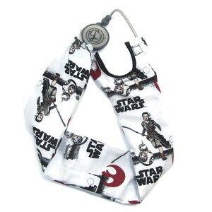 Copri stetoscopio Star Wars Rey e BB-8 Spazio Medico Infermiere Stetoscopio Cinturino Manica Camici Infermieristica Regali per studenti