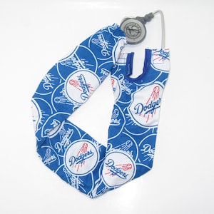 Stethoscope Cover LA Dodgers MLB Baseball Medical Doctor Nurse Steth Strap Sports Sleeve Scrubs Nursing Student Gifts