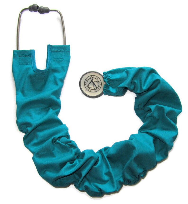 Stethoscope Cover Teal Solid Medical Doctor Nurse Steth Strap Etsy