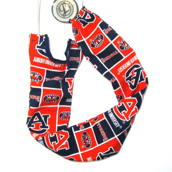 Stethoscope Cover Auburn Tigers NCAA College Football Medical Nurse Steth Strap Sports Sleeve Scrubs