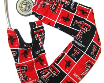 Stethoscope Cover Texas Tech Football Medical Doctor Nurse Steth Strap Sports Sleeve Scrubs Nursing Student Gifts