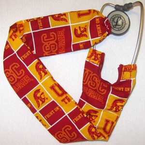 Stethoscope Cover USC Trojans Southern California Medical Nurse Steth Strap Sports Sleeve Scrubs