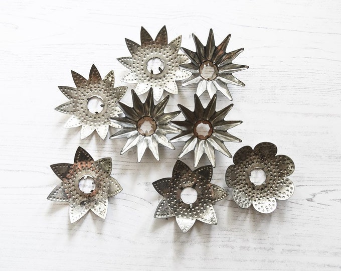 Vintage Tin Tree Light Reflectors Christmas Tree Decor Etsy