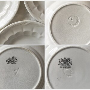 Antique J & G Meakin Ironstone China Wheat Pattern Bowls and Plate Collection, Vintage Farmhouse and Cottagecore Table Wares, image 8