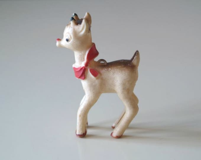 Vintage Rudolph Ornament Reindeer Ornament 1950s Etsy