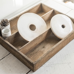 Antique Ironstone Soap Dish Inserts, Crazed Decorative Objects