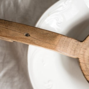 Antique Wood Butter Paddle, Farmhouse & Cottagecore Kitchen Ware image 9