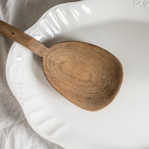 Antique Wood Butter Paddle, Farmhouse & Cottagecore Kitchen Ware image 4