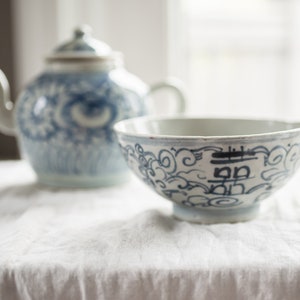 Ming Dynasty Zhangzhou Ware Blue and White Porcelain Rice Bowl, 1600s Antique Chinese Pottery image 10