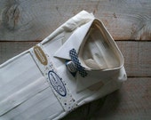 Vintage Arrow Tuxedo Shirt, 1940s, Pleated Dress Shirt, Men's Vintage Fashion