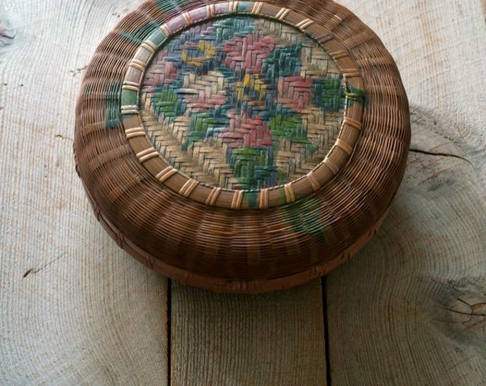 Antique Chinese Sewing Basket Antique Basket Vintage Hand Etsy