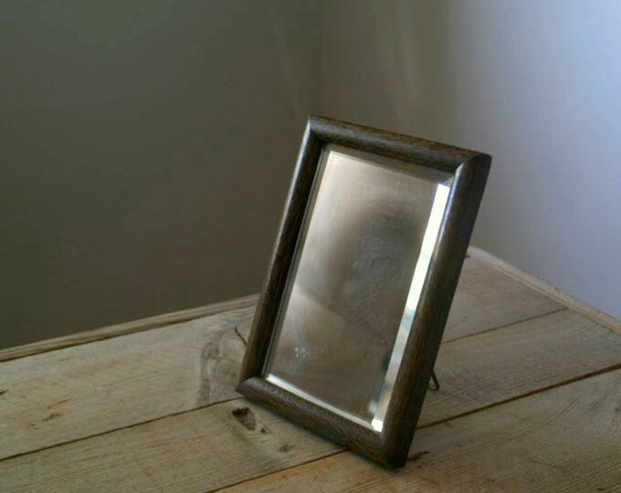 Antique Beveled Glass Travel Shaving Mirror Vintage Shaving Etsy