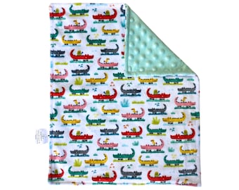 Baby Security Blanket, Snuggle Blanky, Minky Baby Blanket, Alligators