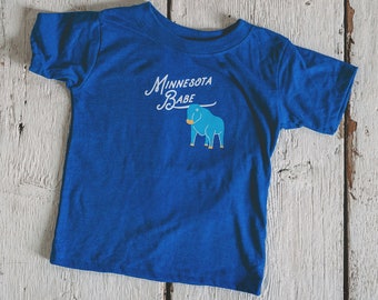 Minnesota Babe Children's tee, Babe the Blue Ox t-shirt, Paul and Babe clothing,Minnesota shirt, Girl shirt, Boy tee, Unisex clothing