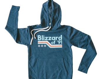 Blizzard of 91 Hooded Sweatshirt, Minnesota Sweatshirt, Minnesota Blizzard, Minnesota Hoodie