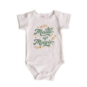 Made of Magic Baby Bodysuit, New Baby bodysuit, baby shower gift, new baby gift, gender neutral baby gift, unisex baby bodysuit