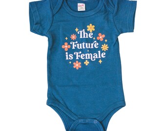 The Future is Female Baby Bodysuit, Feminist Baby,  New Baby bodysuit, baby shower gift, new baby gift, Girl Power