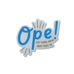 Ope! vinyl sticker, Wattle Bottle Decal, Minnesota Gift, Midwest sticker, Laptop sticker