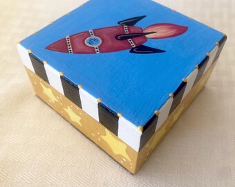 Rocketship Treasure Box