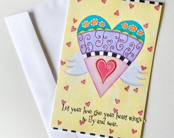 Large Greeting Card (Yellow)