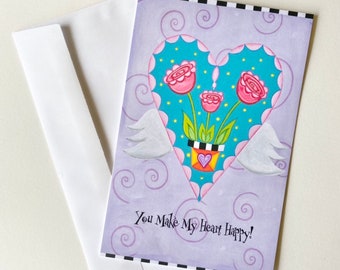 Large Greeting Card (Purple)