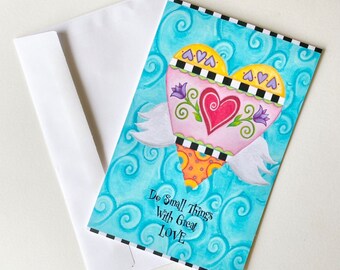 Large Greeting Card (Teal)