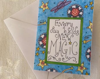 Greeting Card (Blue)