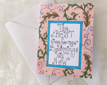 Greeting Card (Peach)