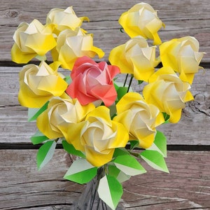 Origami roses - my one and only