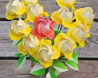 Origami roses - my one and only