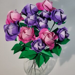 Origami roses