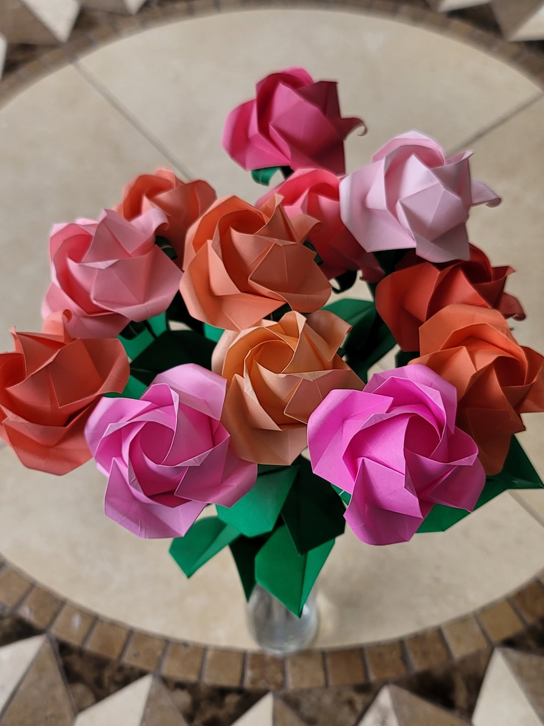 Origami Roses - Pinks - Etsy